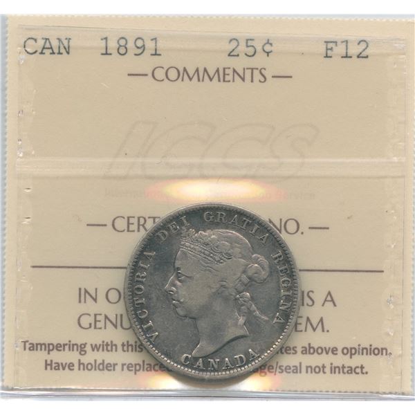 1891 Twenty-Five Cents