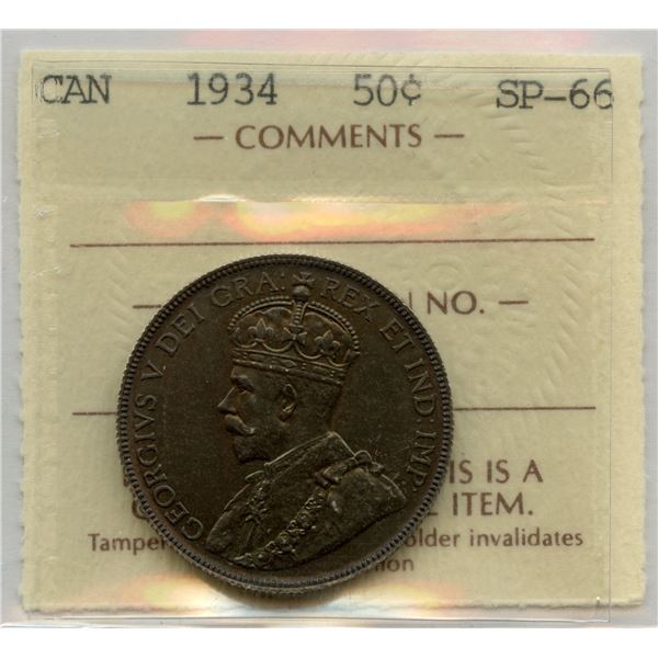 1934 Fifty Cents - Specimen