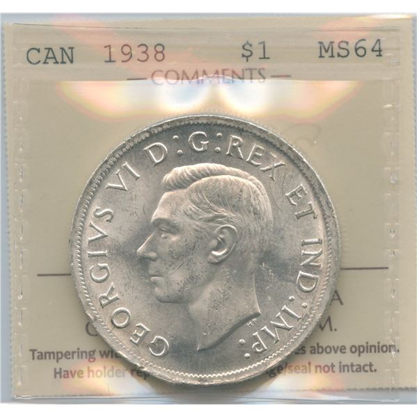 1938 Silver Dollar