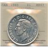 Image 1 : 1945 Silver Dollar