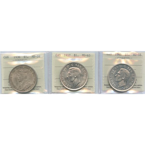 Silver Dollar - ICCS Group of 3