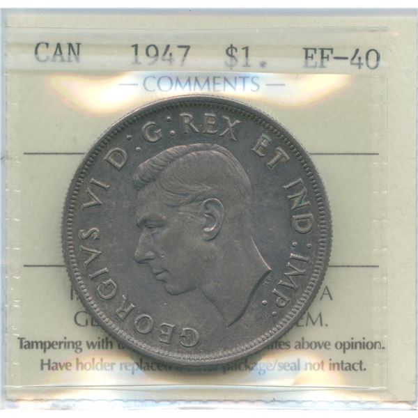 1947 Silver Dollar - Maple Leaf