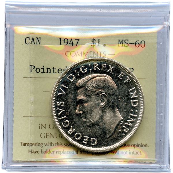 1947 Silver Dollar - Pointed 7