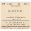 Image 3 : 1950 Silver Dollar - Island Logs