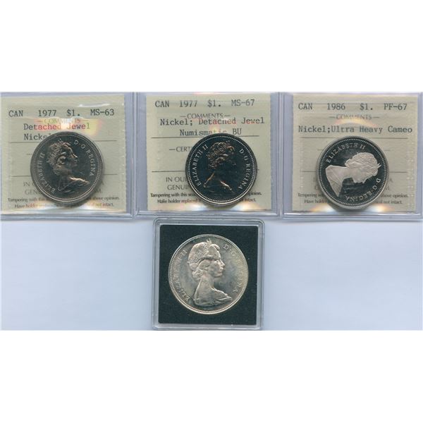 Canadian Dollars - Lot of 4