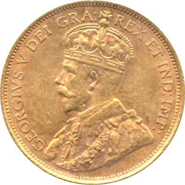 1912 Canada $5 Gold