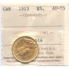 Image 1 : 1913 Canada $5 Gold