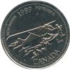Image 2 : 1999 Canada Twenty-Five Cents Error Pair