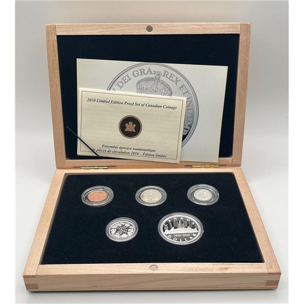 2010 Canada's Voyageur Silver Dollar, 75th Anniversary - Sterling Silver Proof Set