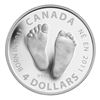 Image 2 : 2011 $4 Canada Welcome to the World - Baby Feet Fine Silver