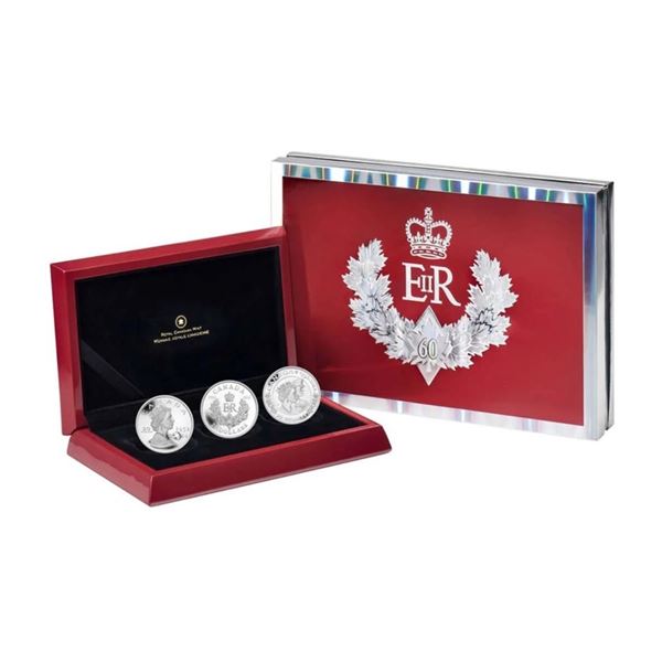 2012 $20 Canada Queen's Diamond Jubilee Silver 3-Coin Set (No Tax)