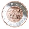 Image 2 : 2018 $2 Canada $2 Big Coin: Polar Bear Fine Silver (No Tax)