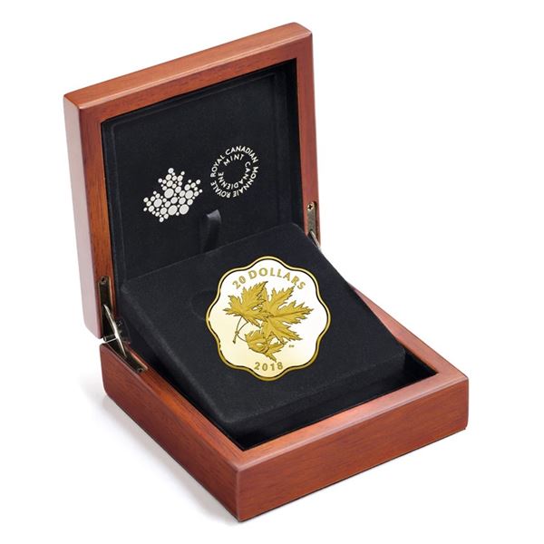 2018 $20 Canada Iconic Maple Leaves Fine Silver - Masters Club Coin