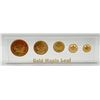 Image 5 : Gold Maple Leaf Uniface Lucite Replica Set from the Royal Canadian Mint