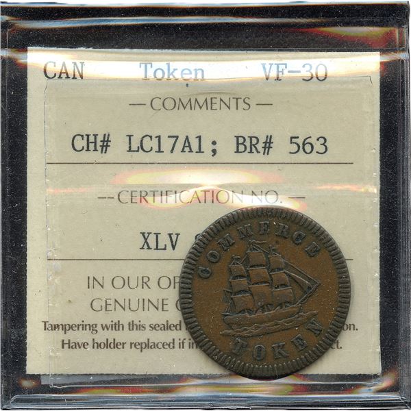 Br. 563. Francis Mullins & Son (1828) Token.