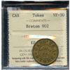 Image 1 : Br. 902. Gass Tea Store Token 1882.