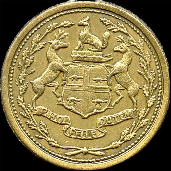 Hudson's Bay ⅛ Made Beaver not punched 1857 East Main District.