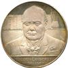 Image 1 : British Historical Medal. Winston Churchill 1874-1965 Medal Silver.