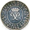 Image 2 : British Historical Medal. Royal Visit To North America 1966 Silver.