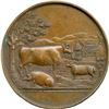 Image 3 : Lot of Six Bronze Agricultural British Historical Medals with livestock designs.