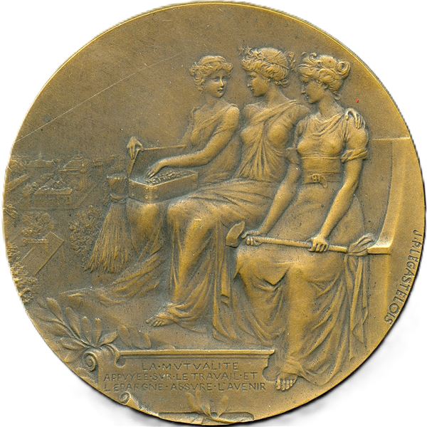 La Mutualite Medal Awarded To Charles Kirchhoff Vice President American Museum Of Safety.