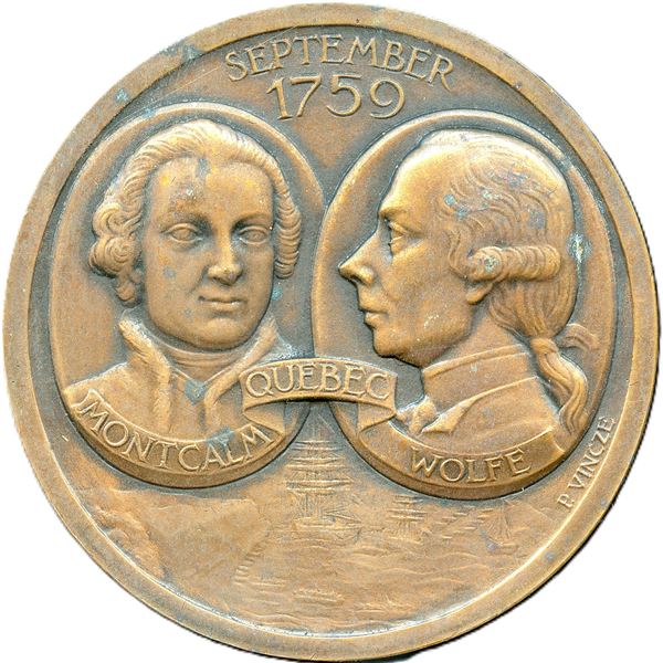 Lot of Two 1759-1959 Canada Quebec 200th Anniversary Medals.