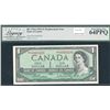 Image 1 : Bank of Canada $1, 1954 - Replacement, Low Serial Number