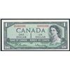Image 1 : Bank of Canada $1, 1954 - Low Numbered Note