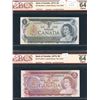 Image 1 : Bank of Canada $1 & $2 - Low Number Match Set