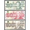 Image 6 : Bank of Canada $2 - $100 Specimen Set S/N:0195