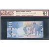 Image 1 : Bank of Canada $5 2006 - Low Number