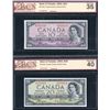 Image 2 : Bank of Canada $10-$100, 1954 Devil's Face Set
