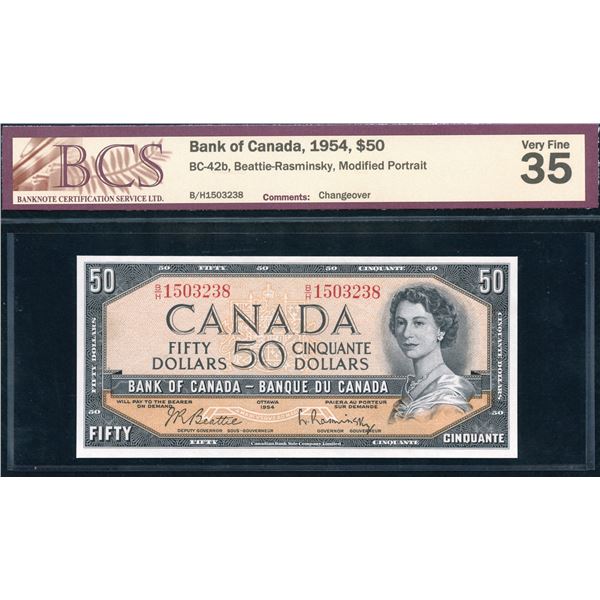 Bank of Canada $50, 1954