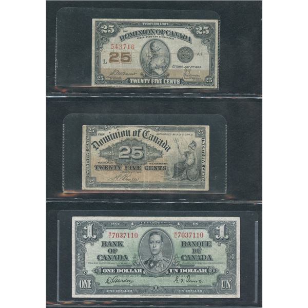 Canada Paper Money Collection 1900-1974