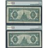 Image 2 : Dominion of Canada $1, 1923 - Lot of 2