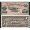 Image 1 : Halifax Banking Company $5, 1887 - Front & Back Proofs