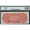 Image 2 : Bank of Hamilton $100, 1892 - Specimen