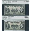 Image 1 : Bank of Montreal $10, 1938 - Consecutive Pair