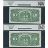 Image 2 : Bank of Montreal $10, 1938 - Consecutive Pair