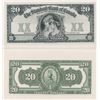 Image 1 : Standard Bank of Canada $20, 1914 - Front & Back Proofs