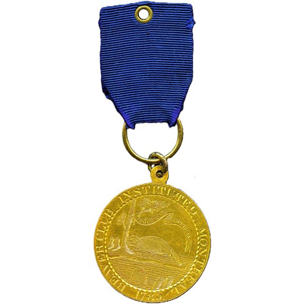Circa 1817 Beaver Club of Montreal Medal Named to David David, First Jew Born in Canada