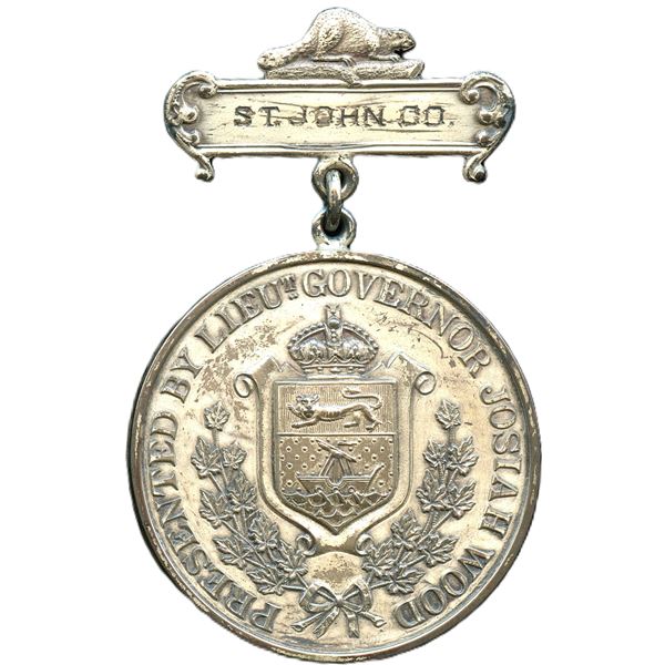 Lieut. Governor Josian Wood. Silver Medal.