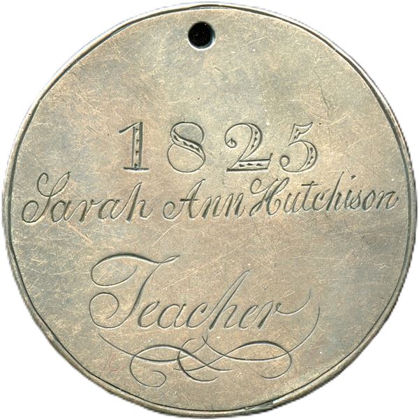 Handmade and Engraved Madras Central School St. John N.B. Silver Medal.