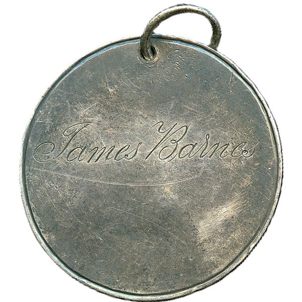 Handmade and Engraved Central Madras School St. John N.B. Silver Medal.