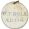 Image 3 : Two Handmade and Engraved Medals Awarded to W. (William) P. (Peters) Dole (1825-1895).