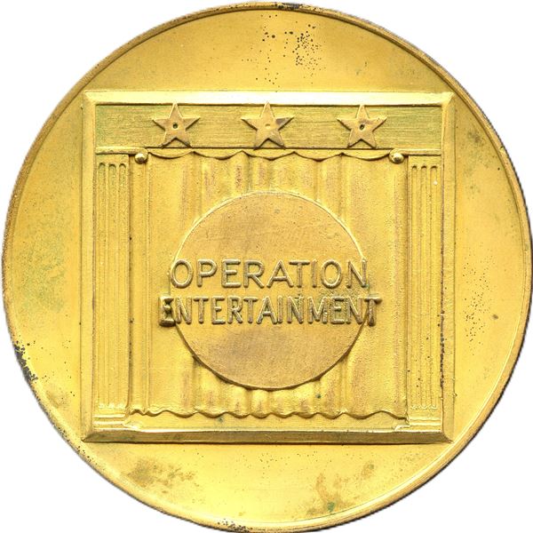Operation Entertainment Medal Awarded to Walter Pidgeon (1897-1984).
