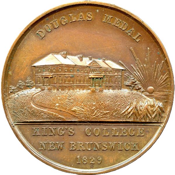 Br. 158 Douglas Medal, King's College 1829, Copper.