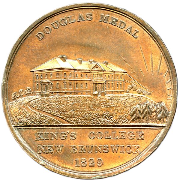 Br. 158 Douglas Medal, King's College 1829, Copper.