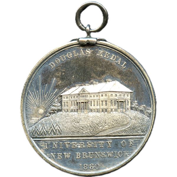 Br. 160 Douglas Medal, University Of New Brunswick 1860, Silver.