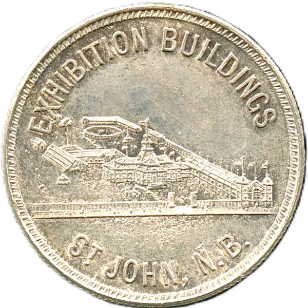 Lot of Four International Exhibition St. John N.B. Silver Souvenirs.